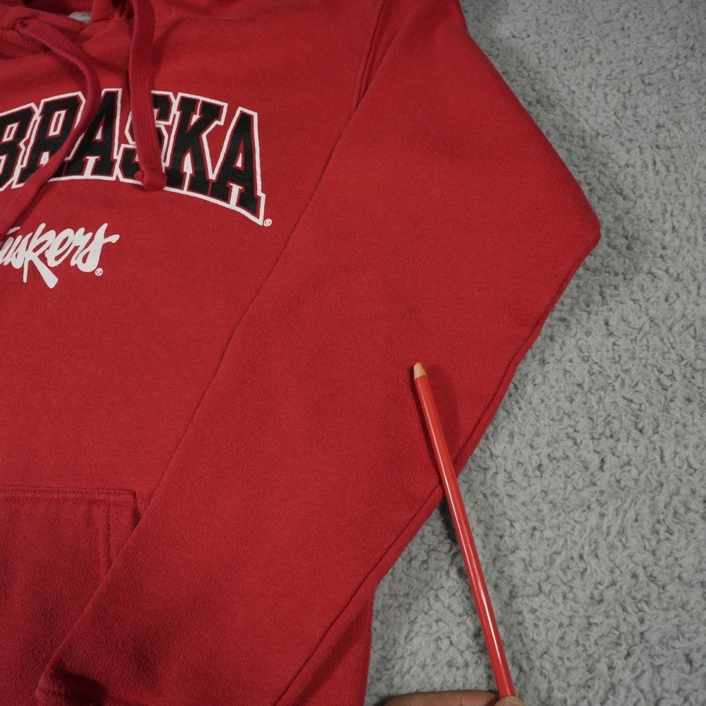 Nebraska Huskers Hoodie Mens Small Russell University of Nebraska Red Pullover‎ - Picture 7 of 9